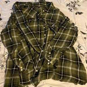 Torrid green flannel